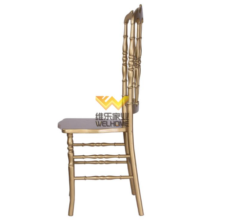 Gold solid wood Highback  Napoleon chair for wedding/event